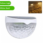 10PC p&auml;ikese v&auml;lisseinavalgusti sisehoovi aia piirdevalgusti v&auml;lispiirde lamp p&auml;ikese aia lamp p&auml;ikese seina pesulamp j&otilde;ulukaunistus LED-lamp White Shell-Warm 1PC