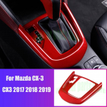 For Mazda CX-3 CX3 2017 2018 Chrome accessories Car Gear Shift Panel Frame Trim Cover Interior Decoration Car punane