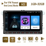 Uus 2 Din autoraadio Android multimeediumipleier Carplay Auto jaoks VW Volkswagen Golf Polo Tiguan Passat b7 b6 SEAT Leon Skoda Octavia 2+32GB 1+32GB