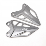 For Kawasaki z400 ninja 400 Ninja400 2018- 2022 2023 Motorcycle Aluminum Heel Plate Guard Protector Pedal Film Mount Z400 black