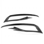 VW Golf 7.5 MK7.5 2017 ~ VII Facelift eesmise p&otilde;rkeraua udutule iluv&otilde;re katte trimmi tuulenuga habemenuga Style Canards jaoks must