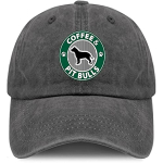 Coffee and Pit Bullsi pesapallim&uuml;ts 90ndate Koer-Isa Pesapallim&uuml;ts Unisex Stretch Denim matkam&uuml;ts Four Seasons vabaaja m&uuml;ts naistele One Size