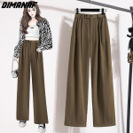 DIMANAF 2023 Plus Size pikad p&uuml;ksid naiste elastsed vabad vintage t&auml;is puuvillased vabad t&auml;ispikk k&otilde;rge v&ouml;&ouml;kohaga vabaaja naiste tavalised suured p&uuml;ksid 2XL must