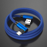L-t&uuml;&uuml;pi kumer p&otilde;imitud USB-kaabel iPhone'ile Samsung L Huawei L-kiirlaadimiskaabel Micro C-t&uuml;&uuml;pi USB-kaabel 2M Type-C