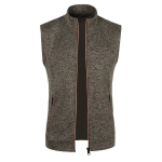 2025 S&uuml;gis/Talv Uus Meeste Lukuga Vest Fliisist Kootud Slim Fit Kampsun 3XL pruun