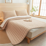 Veekindel kattemadrats Antibakteriaalne ja lestakindel voodimatt libisemiskindel madratsikate Veekindlad paksud tepitud voodikatted(Padjap&uuml;&uuml;rid puuduvad ) 90x200cm(35.43x78.7inch)