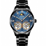 Meeste k&auml;ekell topelt lendrattaga Uus veekindel &Scaron;veitsi t&auml;isautomaatne mehaaniline k&auml;ekell