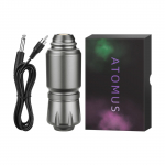 ATOMUS alumiiniumsulamist p&ouml;&ouml;rleva t&auml;toveeringu pliiatsi t&auml;toveerimismasina varjundi laineri mootori toitejuhtme komplekt punane