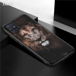 King Tiger Lion &uuml;mbris Samsung Galaxy S21 Ultra A51 A71 A52 A72 5G S20 FE A50 A70 A41 A31 A30 A21s TPU musta telefoni katte Coque jaoks Samsung A21s