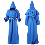 Mungar&uuml;&uuml; Keskaegne vend Munk Preester Kapuutsiga kuub Halloweeni tuunika Kapuutsiga vormiriietus mungakost&uuml;&uuml;m Cosplay kost&uuml;&uuml;m M