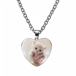 Naiste mood armas lemmiklooma kassipoeg klaasist kabo&scaron;on s&uuml;damekujuline kaelakee ripats kaelakee ehted aksessuaarid kingitused China