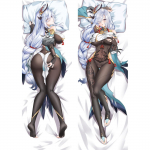 Anime Genshin Impact Shenhe Coplay HD kahepoolne padjap&uuml;&uuml;r Shen He Dakimakura Kallistav keha Isane Otaku kate kodune padjap&uuml;&uuml;r 120x40cm Pillowcase