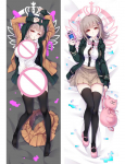 Danganronpa: Trigger Happy Havoc Dakimakura Kohanda Nanami Chiaki padjap&uuml;&uuml;r Multifilm Anime Kallistav kehapadi voodipesu padi 40x120cm Peach Skin