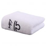 Moodne puuvillane korduvkasutatav kriimustusvastane ristk&uuml;likukujuline h&auml;sti imav pehme puuvillane n&auml;or&auml;tik pesupesemistarbed Aquarius valge