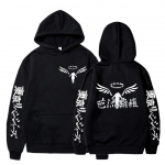 Fashoin Gambar Valhalla Tokyo Revengers Hoodies Anime Graafiline kapuuts meestele Naiste Spordir&otilde;ivad Tokyo Revengers Cosplay dressid riided XL must