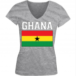 Ghana Country Flag Pride Nationality Ghana Juniors V kaelusega Unisex T-s&auml;rk S