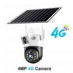 P&auml;ikesepaneeliga 4K v&auml;listingimustes t&ouml;&ouml;tav v&auml;ikese v&otilde;imsusega videokaamera &ouml;&ouml;n&auml;gemine kahesuunaline helikaamera 【1】4G Camera must/valge