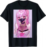 Anime Girl Kawaii Waifu Pink Aesthetic Japanese Design Unisex T-s&auml;rk S