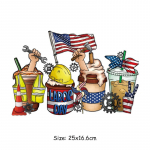 Triikimisplaastrid T&ouml;&ouml;p&auml;evariided Kleebised Kapuutsid Ise tehes T-s&auml;rk Kuumpressid Aplikatsiooniga Parches Ropa Transfer Triikidatavad termoplaastrid