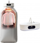 Taimerfunktsiooniga kaasaskantav pesukuivati, t&auml;iendatud 20 minutit kiiresti kuivav, kompaktne kokkupandav mini elektriline pesukuivatusmasin koos kuivatuskotiga UK Plug