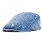 Newsboy Cap Naised Denim Barett Cap Mehed Forward Cap Gatsby Painters M&uuml;tsid Peaked Cap sinine
