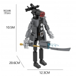 Skibidi WC-plokk M&auml;nguasi Titaanid K&otilde;larimees Kaamera Titaanid puurimees Telliskivi KellMan Figuurik&otilde;lar Mees Boss Skibididopi komplekt