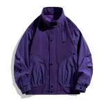 Meeste uus kevadine sametine p&uuml;stkraega bomberjakk Ameerika vabaaja retro trend meeste mantel M blue
