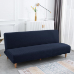 Uus Jacquard kangast k&auml;eta diivanvoodi kate Diivan Kokkupandav diivanvoodi katted Stretch Protector elastne pingi kate Futon M Size tumesinine