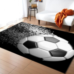 3D-jalgpalliprintimise vaip Magamistoa kaunistusvaip Kodu Elutoa kaunistus K&ouml;&ouml;gimatt Vanem -Jalgpallim&auml;ngu vaip 100x150cm39x59inch