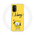 &Uuml;mbris Oppo A74 5G BTS Bangtan Boys BT21 Chimmy Jimin kollase taustaga