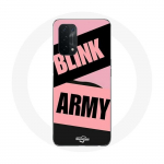 &Uuml;mbris Oppo A74 5G BTS ARMY ja Blackpink Blink Pink Black jaoks
