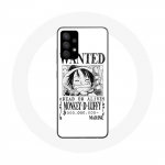 Coque pour Samsung Galaxy A13 4G / A13 4G Lite One Piece Manga affiche de recherche Blanche