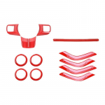 Armatuurlaud keskjuhtimine rooliratta &otilde;hukonditsioneeri ventilatsiooniavad Sisustus Jeep Wrangler JK 2011-2017 4-ukseline versioon Auto tarvikud punane