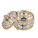 Uus toode Euroopa printsessi peen loominguline kristallist ehtekarp Ehtehoidla S&otilde;rmuse k&otilde;rgekvaliteediline ehtekarp 10cmx9cm kuld