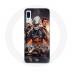 Coque Maniacase pour Samsung Galaxy A40 Max Verstappen F1 art wallpaper
