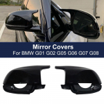 Car Wing Side Rearview Mirror Cover Caps Trim Kit for BMW x3 G01 x4 G02 x5 G05 2018- Glossy Black M Style Shells Accessories