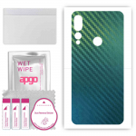 apgo Protective Skin Sticker for the back compatible with Lenovo Z5s, Wrap Film, Foil, Vinyl - Pattern Carbon Chameleon CAKA1