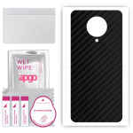 apgo Protective Skin Sticker for the back compatible with Xiaomi CC11, Wrap Film, Foil, Vinyl - Pattern Carbon Black