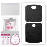 apgo Protective Skin Sticker for the back compatible with Motorola Razr 5G, Wrap Film, Foil, Vinyl - Pattern Black Honeycomb