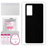 apgo Protective Skin Sticker for the back compatible with Vivo X60 V2059A, Wrap Film, Foil, Vinyl - Pattern Matte Black