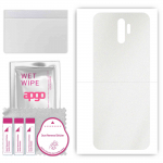 apgo Protective Skin Sticker for the back compatible with Oppo A11, Wrap Film, Foil, Vinyl - Pattern Matte Transparent