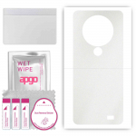 apgo Protective Skin Sticker for the back compatible with Oukitel C19 Pro, Wrap Film, Foil, Vinyl - Pattern Matte Transparent