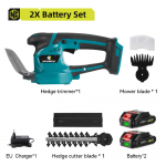 NEWBENY elektriline hekil&otilde;ikur 2-IN 1 T&otilde;hus juhtmeta majapidamises kasutatavate p&uuml;gamissaag Laetavad elektrit&ouml;&ouml;riistad Makita 18 V aku jaoks 2xBattery -EU Plug