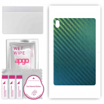 apgo Protective Skin Sticker for the back compatible with Acer Iconia Tab P10, Wrap Film, Foil, Vinyl - Pattern Carbon Chameleon CAKA1