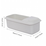 WIKHOSTAR Mikrolaineahjus nuudlitega pastapliit kurnaga Keskkonnas&otilde;bralik plastist spagetid k&ouml;&ouml;giviljaauruti n&otilde;udepesumasina k&ouml;&ouml;gitarvikud valge