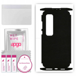 apgo Protective Skin Sticker for the back+sides compatible with Xiaomi Mi 10 Ultra, Full Wrap Film, Foil, Vinyl - Pattern Matrix