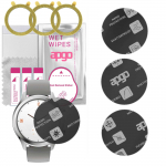 3x apgo MATTE Hybrid protective glass compatible with Mobvoi Mobvoi TicWatch C2, flexible nano glass, great replacement for tempered glass, scratch-re