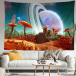 Planeedi seente seinavaibad, ps&uuml;hhedeelne n&otilde;idus, salap&auml;rane abstraktne kunst &uuml;hiselamu kodukaunistused 95x70CM