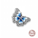 Chameleon Charms Fit Mood originaal k&auml;ev&otilde;rud 925 h&otilde;bedane tsirkoon kaheksajalg kilpkonna helmeste liblikas Firefly v&otilde;lu DIY ehete valmistamine PJT866