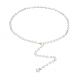 Pearl Chain v&ouml;&ouml; mood &uuml;hekihiline v&ouml;&ouml; kett Retro Faux Pearl v&ouml;&ouml; kleidi tarvik valge